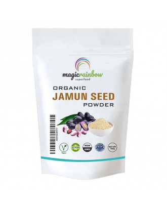 Semințe de jamun organic, prune negre pulbere magic superfood curcubeu