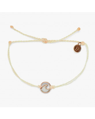 Pura Vida brăţară Opaque Resin Wave Rose Gold