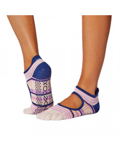 Sosete antiderapante Toesox Bellarina FT cu degete
