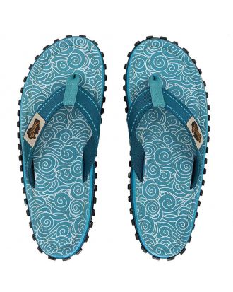 Gumbies Flip Flops Islander Flip-Flops Turquoise Swirls